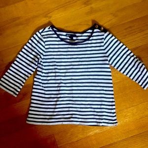 GAP kids French bateau style striped top